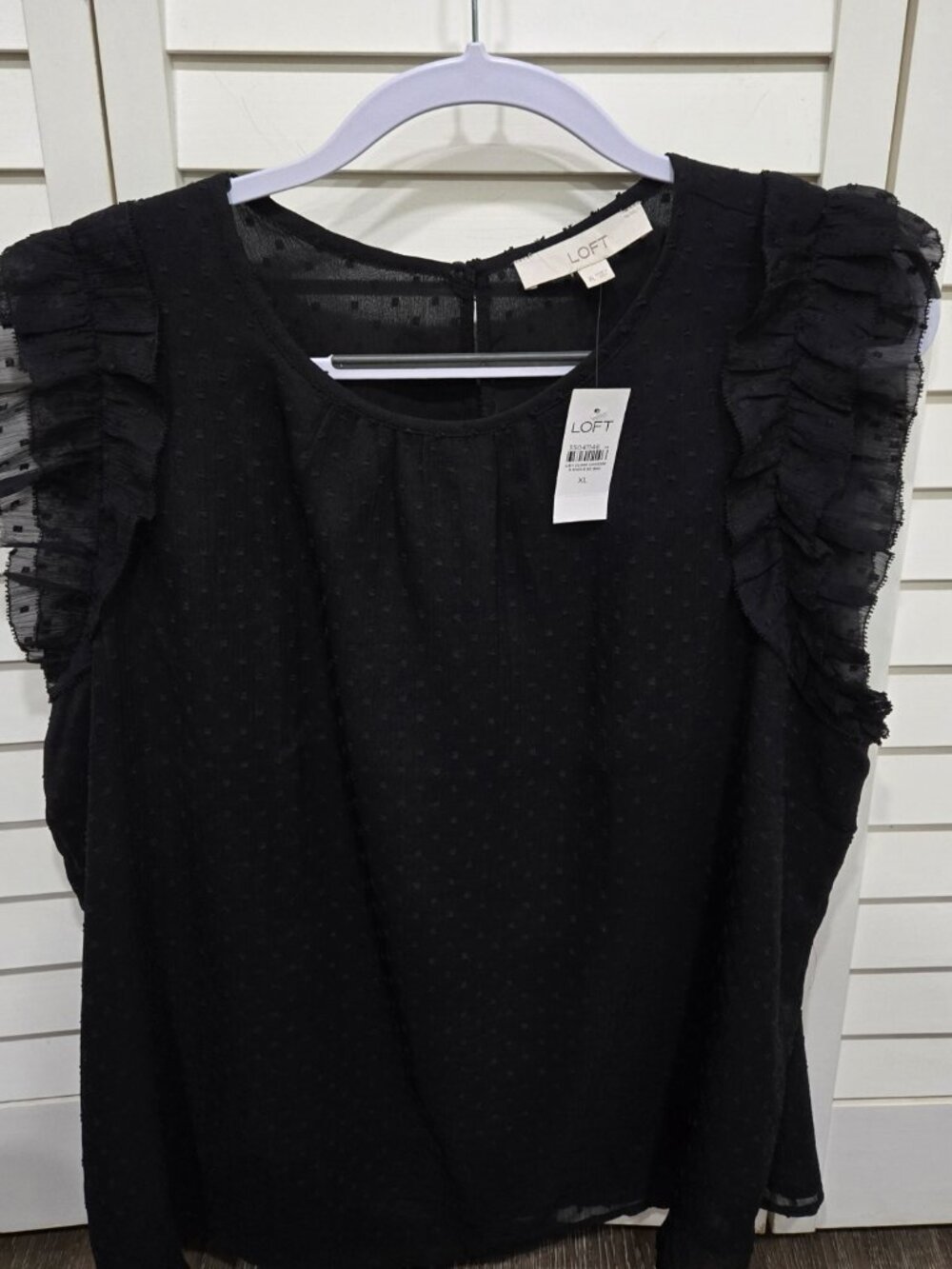 Loft XL Black Blouse like new
